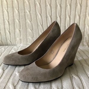 Grey VIA SPIGA platform shoes